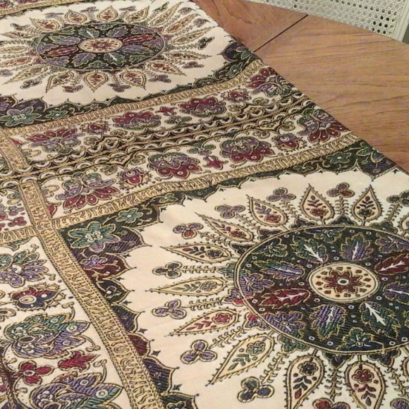 Bohemian Style Rectangle Tablecloth - Picture 3 of 4